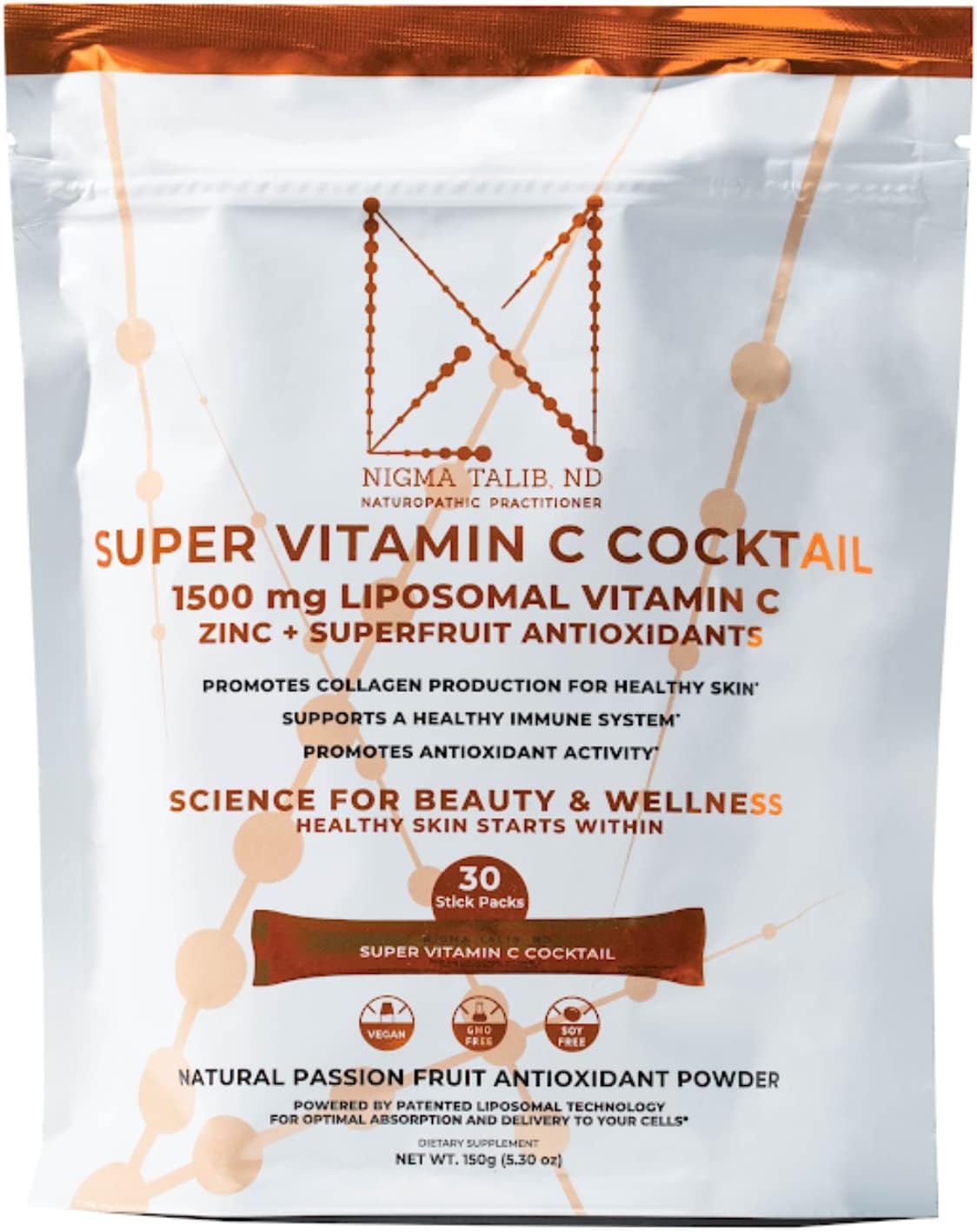 DR. NIGMA Super Vitamin C Cocktail Powder - 30 Porciones - Sabor Baya