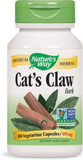 Nature's Way Uña de Gato Corteza 1.455 mg - 100 Cápsulas Vegetarianas (Pack de 2)