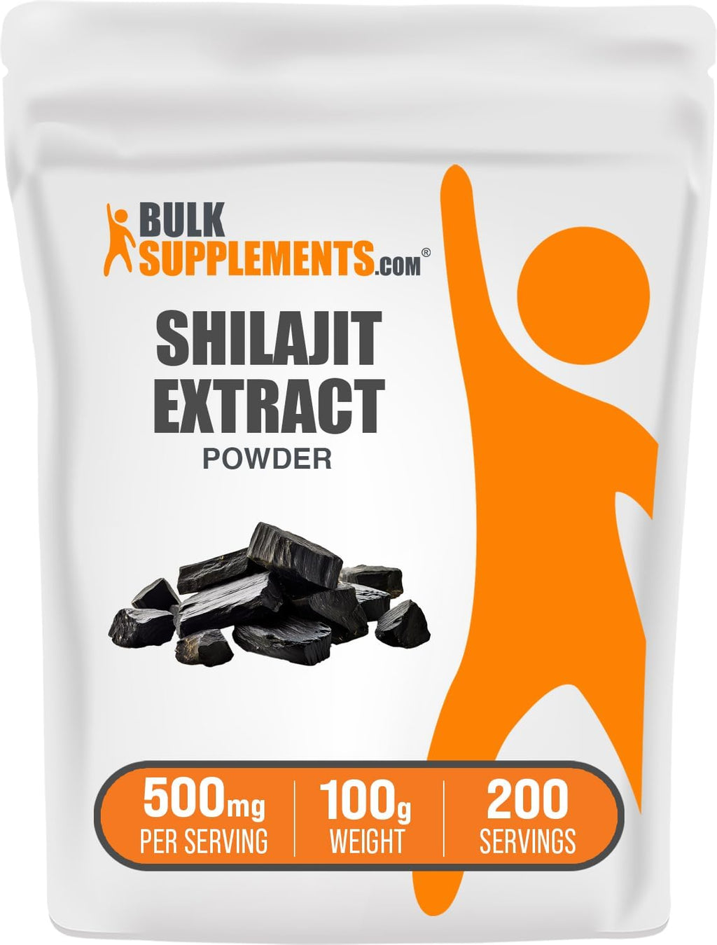 BulkSupplements.com Shilajit Extract Powder - 500mg por ración, 50g