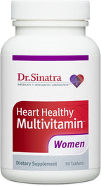 Dr. Sinatra Multivitamínico para Mujeres Salud Cardíaca con Vitamina D, A, B12, C, E, Biotina, Folato y Zinc - 90 Comprimidos