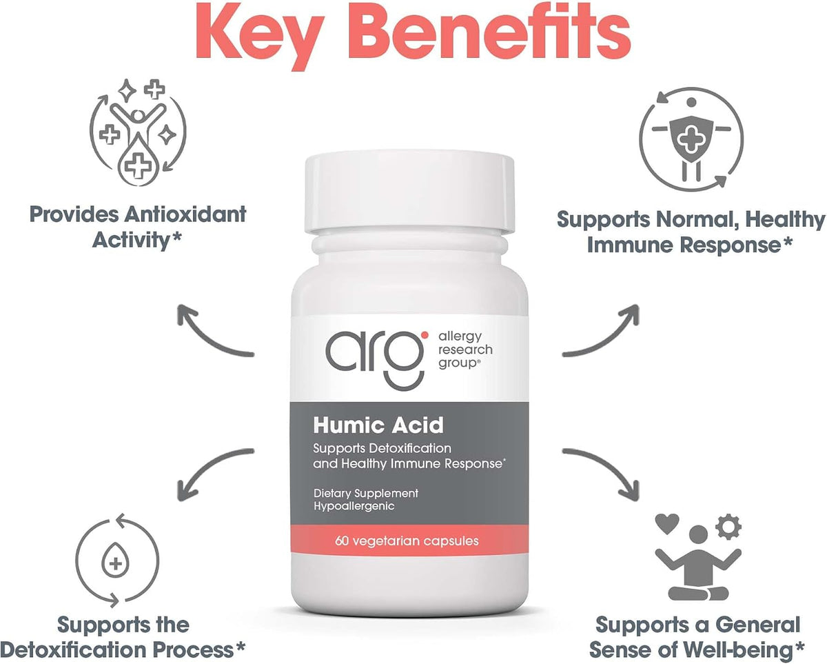 Allergy Research Group Ácido Húmico - 750 mg - 60 Cápsulas – Image 7