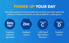 Emergen-C Immune+ 1000 mg Vitamina C + Vitamina D + Zinc, Super Orange (60) y Raspberry (30) – 90 Sobres