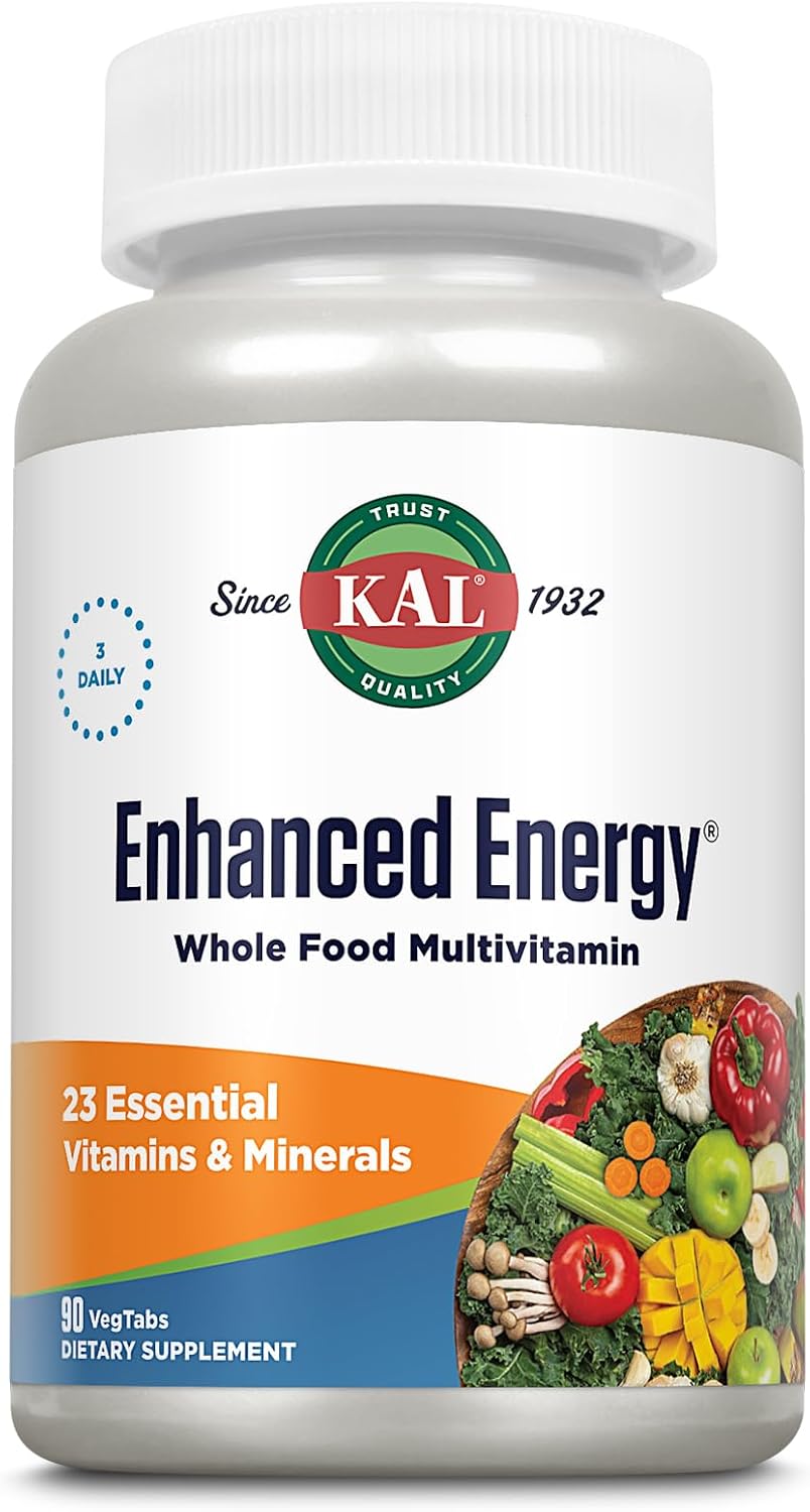 Kal Enhanced Energy - Multivitamínico con ActiSorb - 90 Comprimidos