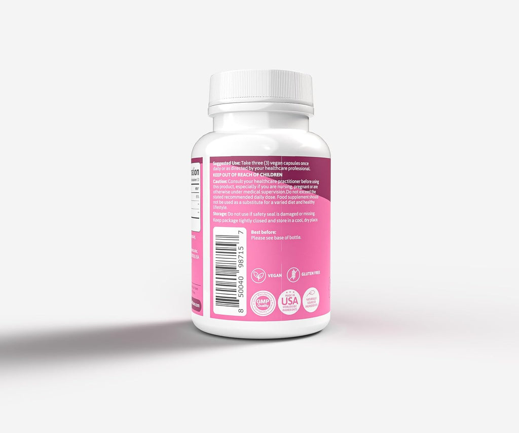 BeLive Myo-Inositol & D-Chiro Inositol - 90 Cápsulas con Ácido Fólico, Ratio 40:1