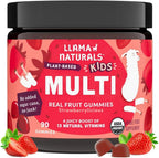 Llama Naturals Gomitas Multivitamínicas para Niños - 90 Gomitas de Fresa