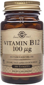 Vitamina B12 100 mcg – 100 Comprimidos – Solgar