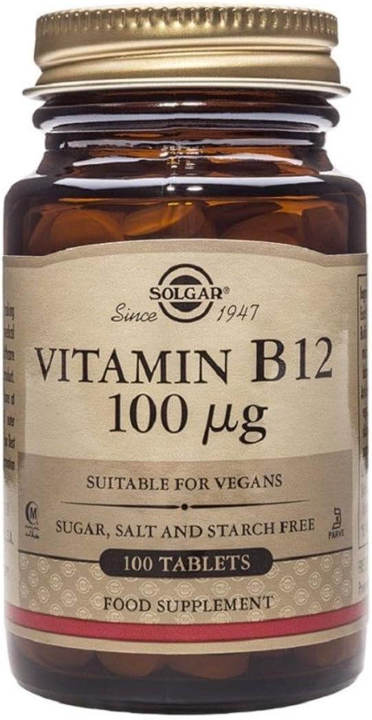 Vitamina B12 100 mcg – 100 Comprimidos – Solgar