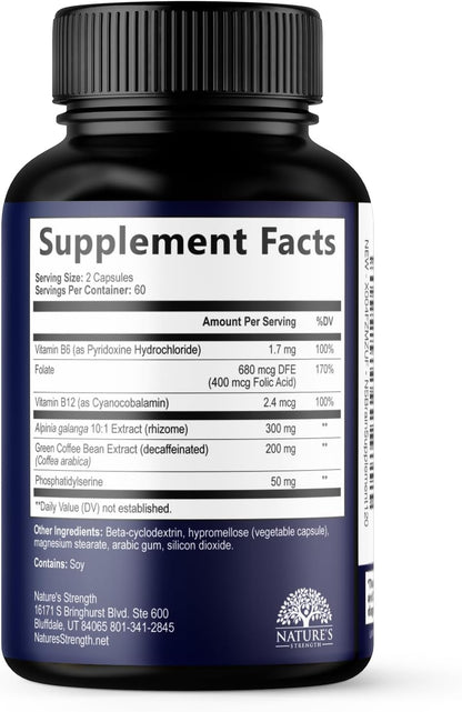 Nature's Strength Suplemento de Memoria y – Vitamina B12 (cianocobalamina): Forma común de esta vitamina – Image 9