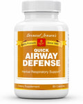 Bernard Jensen's Quick Airway Defense - 440 mg, 60 Cápsulas de Tapioca - Suplemento Herbal para el Apoyo Respiratorio