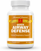 Bernard Jensen's Quick Airway Defense - 440 mg, 60 Cápsulas de Tapioca - Suplemento Herbal para el Apoyo Respiratorio