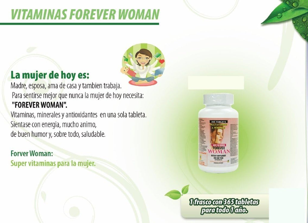 Multivitaminas Forever Woman 365 tabletas - Productos Nutrisalud