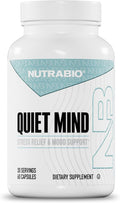NutraBio Quiet Mind Stress Relief Supplement, 60 Cápsulas
