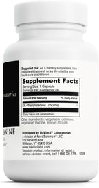 DAVINCI Labs DL-Phenylalanine, 750 mg, 60 Cápsulas Vegetarianas - Suplemento de Aminoácidos