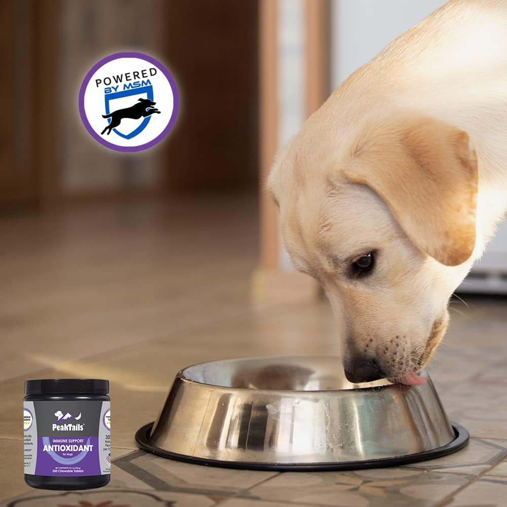 PeakTails Daily Defense Antioxidant Supplement for Dogs – 350 Comprimidos
