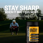ONNIT Alpha Brain - Suplemento Nootrópico para Concentración, Memoria y Claridad Mental con L-Teanina y Vitamina B6, 30 Cápsulas