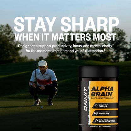 ONNIT Alpha Brain - Suplemento Nootrópico para Concentración, Memoria y Claridad Mental con L-Teanina y Vitamina B6, 30 – Image 3
