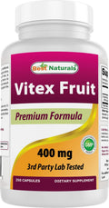 Best Naturals Vitex Chasteberry 400 mg – 250 Cápsulas (Pack de 2)