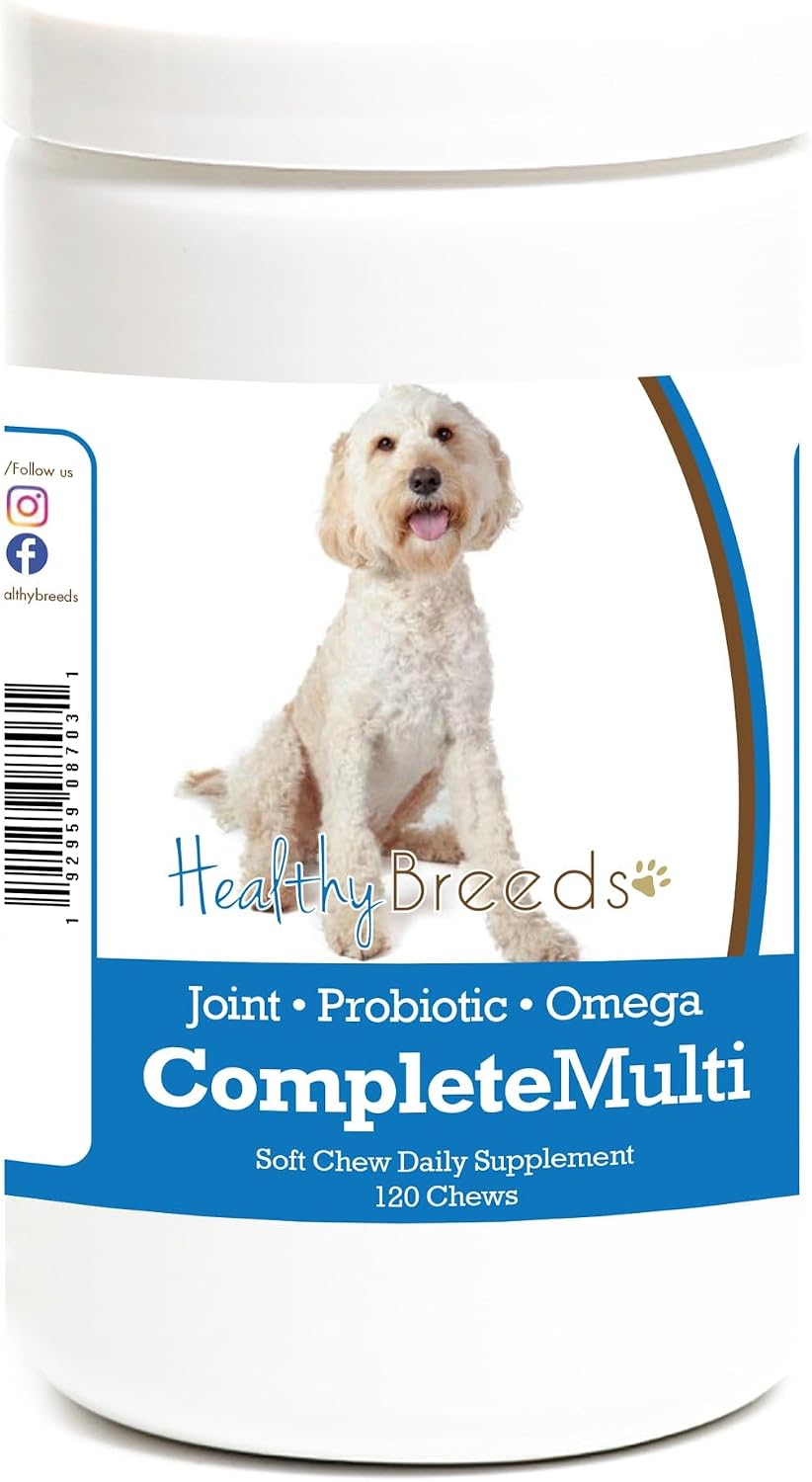 Healthy Breeds Labradoodle Multivitamínico Completo en Masticables Blandos - 120 Unidades