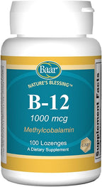 Pastillas Baar Brain B12 - 1000 mcg, 100 comprimidos