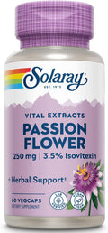 Solaray Extracto de Flor de Pasión, 250 mg, 60 Cápsulas