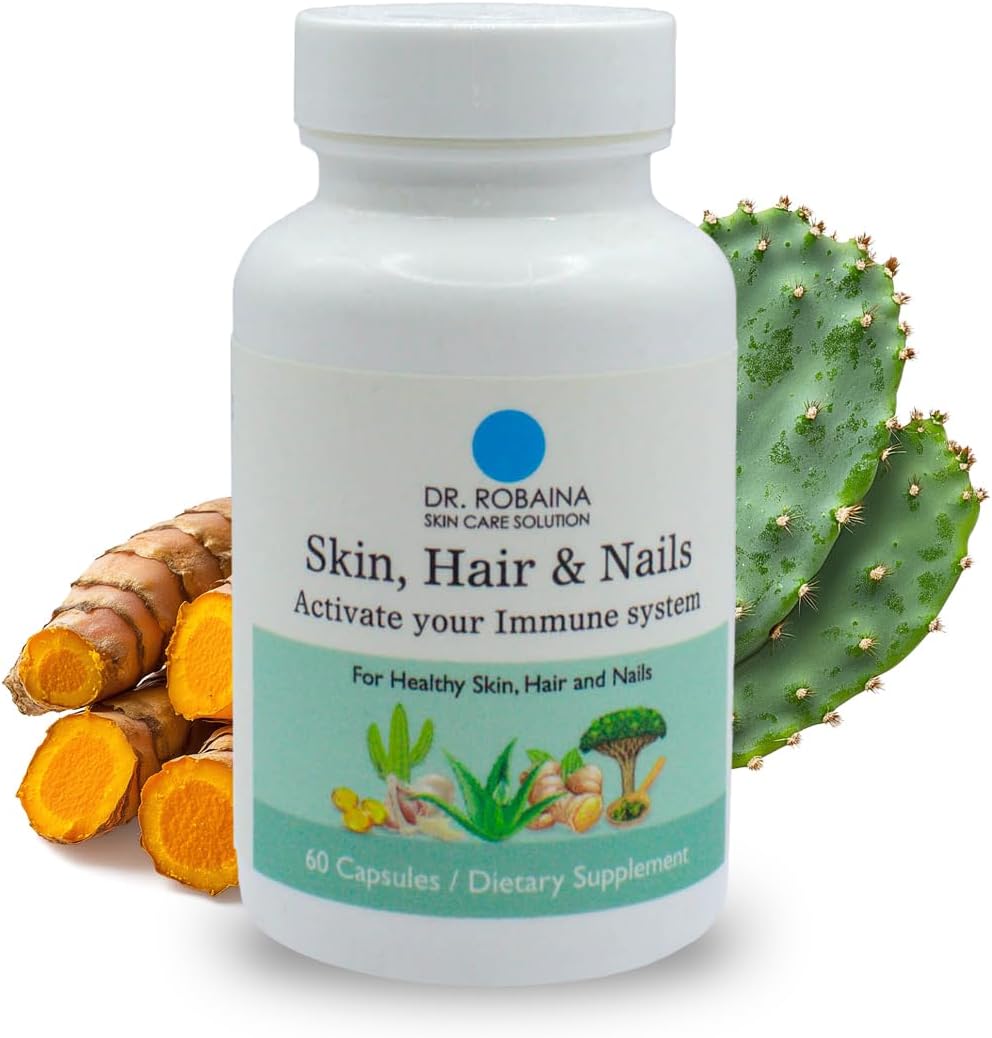 Dr. Robaina Skin Care Solution - Cápsulas para Piel, Cabello y Uñas - Apoyo Inmunológico - 60 Cápsulas
