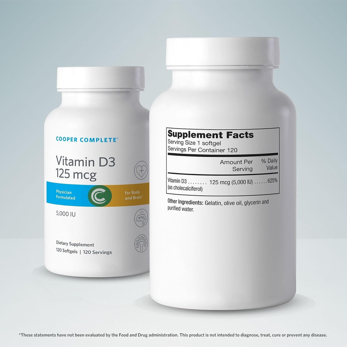Cooper Complete Vitamina D3 5000 UI, – Contribuye al mantenimiento de los niveles normales de calcio en sangre. – Image 2