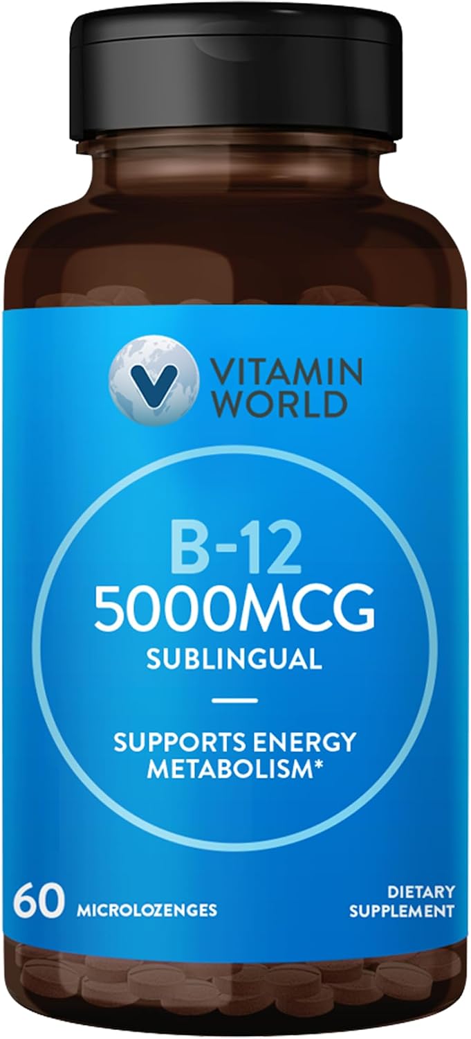 Vitamin World Vitamina B-12 5000 mcg Sublingual 60 Microtabs