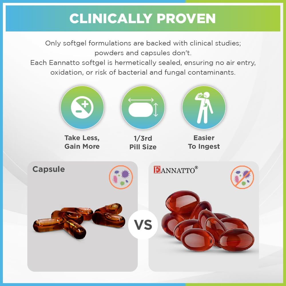 WELLNESS EXTRACT Eannatto Tocotrienols Deltagold Vitamina E, 50 mg, 30 Cápsulas Blandas