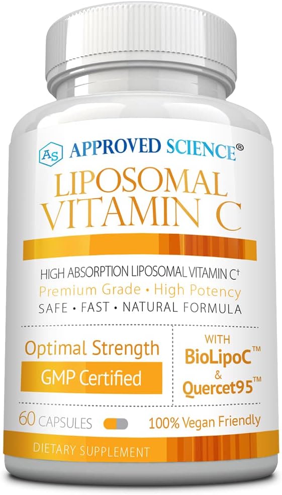 Approved Science Vitamina C Liposomal con Quercetina - 1100 mg - 60 Cápsulas