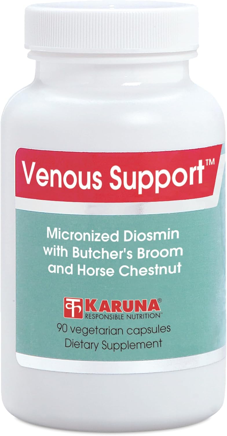 Karuna Venous Support – Apoyo Venoso, 90 Cápsulas Vegetarianas