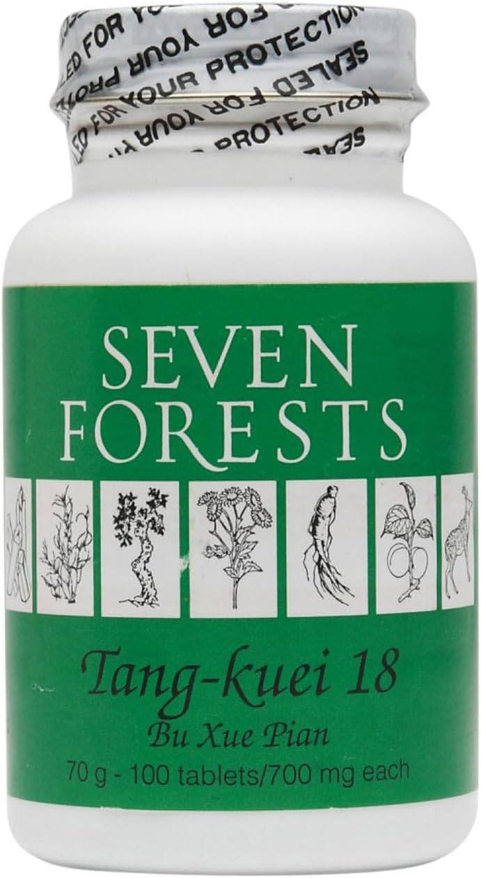 Tang-kuei 18 de Seven Forests, 100 Comprimidos, 700 mg
