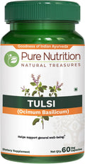 Pure Nutrition Tulsi Extract 708mg - 60 Cápsulas Veganas con Eugenoles y Ácido Ursólico
