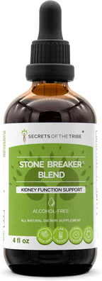 Secrets of the Tribe Stone Breaker Blend Extracto Sin Alcohol - Tintura de Hierbas para el Bienestar Renal (118 ml)