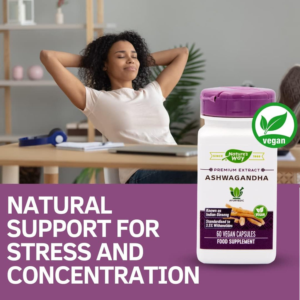 Nature's Way - Ashwagandha, 60 cápsulas vegetales