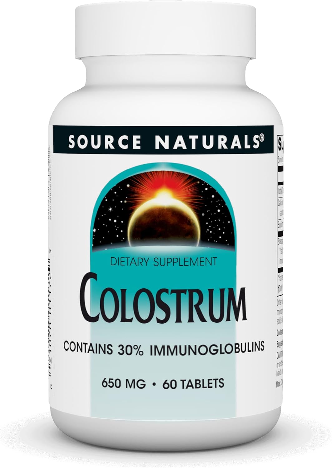 Source Naturals Colostrum con 30% de Inmunoglobulinas - 60 Comprimidos