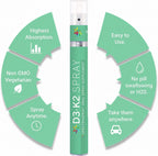 Spectraspray Vitamina D3 + K2 Spray 2 Pack - MenaQ-7 K2 Oral Liquid, 60 Días