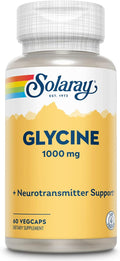SOLARAY L-Glicina, Cápsula Vegetal (Envase Plástico) | 60 unidades