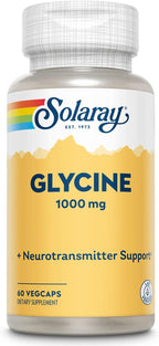 SOLARAY L-Glicina, Cápsula Vegetal (Envase Plástico) | 60 unidades