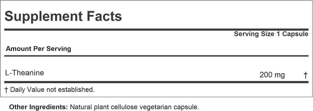 ANDREW LESSMAN Teanina 200 mg - 360 Cápsulas - Calma Natural y Concentración Relajada