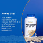 Organic Maca Root Capsules - Nutricost - 750mg, 180 Capsules