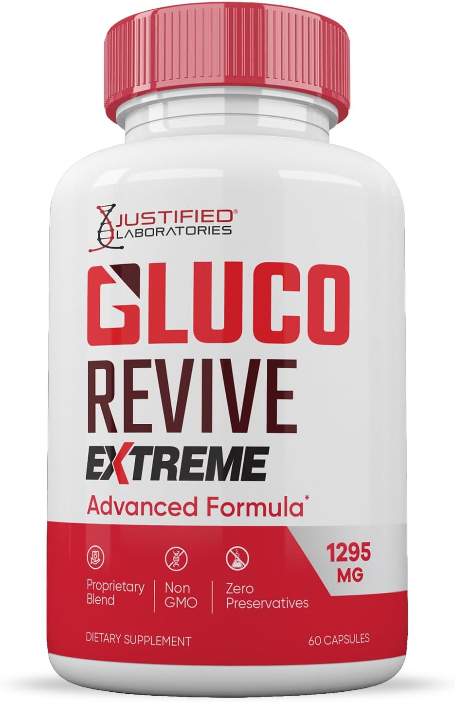 Gluco Revive Extreme 1295mg – Suplemento Herbal (3 Pack, 180 Cápsulas)