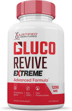 Gluco Revive Extreme 1295mg – Suplemento Herbal (3 Pack, 180 Cápsulas)
