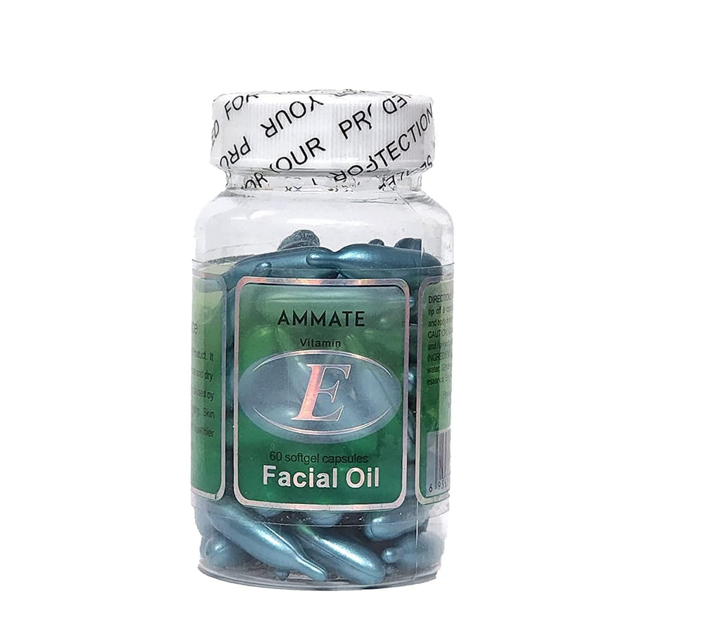 Cápsulas de Aloe Vera y Vitamina E para el Rostro - 60 Perlas de Aceite Facial