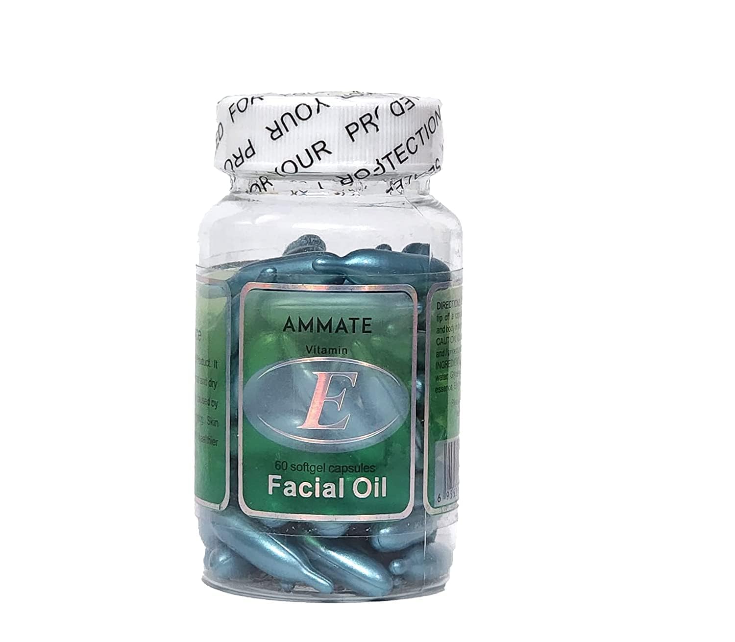 Cápsulas de Aloe Vera y Vitamina E para el Rostro - 60 Perlas de Aceite Facial