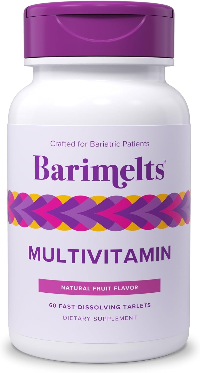 BariMelts Multivitamin - Multivitamínico Bariátrico para Mujeres - 60 Comprimidos de Rápida Disolución (1 Mes de Suministro), Sabor Fruta Natural