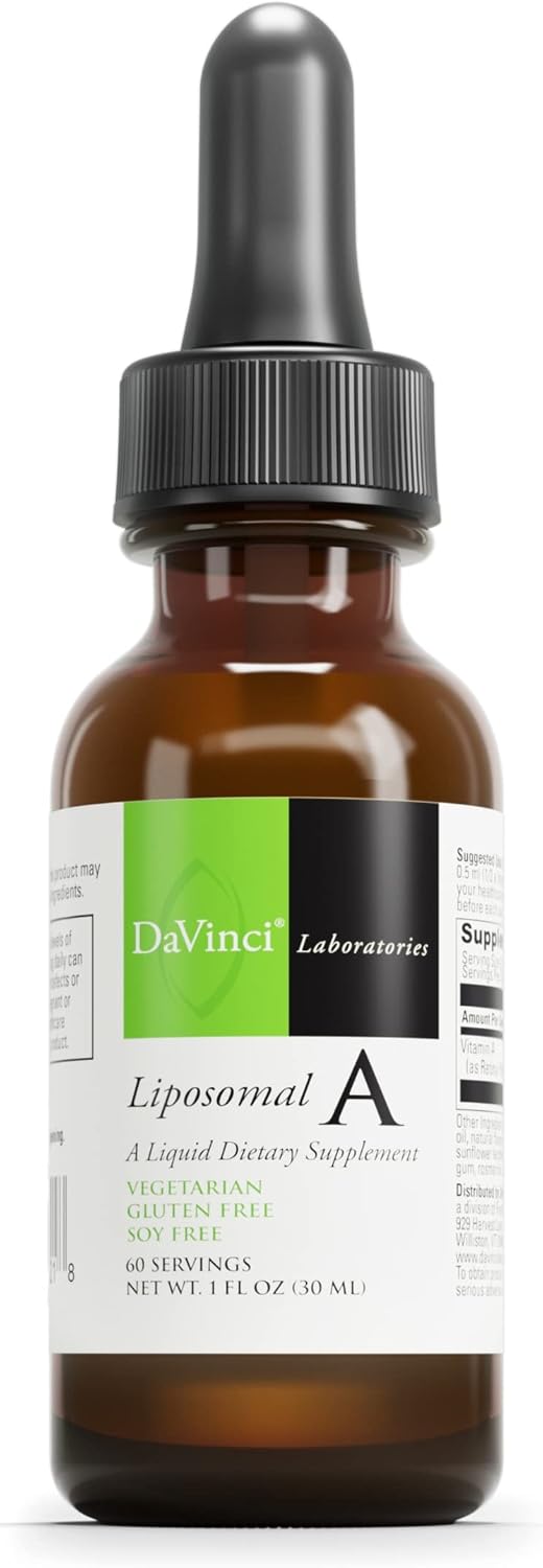 DAVINCI Labs Liposomal A - Suplemento de Vitamina A Líquida - 30 ml