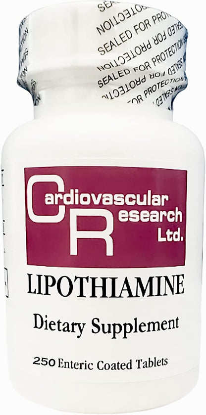 Cardiovascular Research Lipothiamine B Supplement 120 Tablets - Vitamina B1 con Ácido Alfa Lipoico - 2 x 60 Comprimidos – Image 7