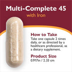 Celebrate Vitamins Multivitamínico Bariátrico con Hierro 45 mg - 180 Cápsulas Veganas
