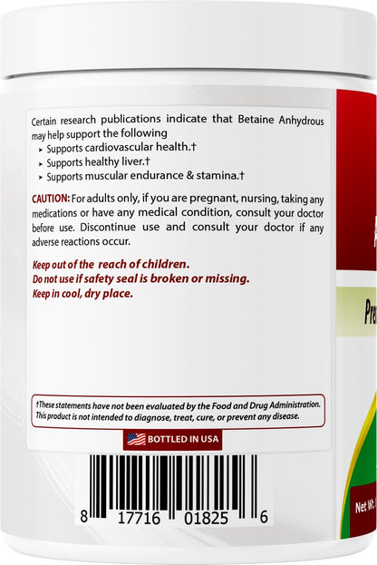 Best Naturals Betaina Anhidra – Metabolismo normal de la homocisteína: La betaína contribuye al metabolismo normal – Image 7