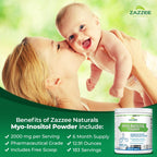 Zazzee Myo-Inositol en Polvo, 366 g (183 porciones), 2000 mg por ración